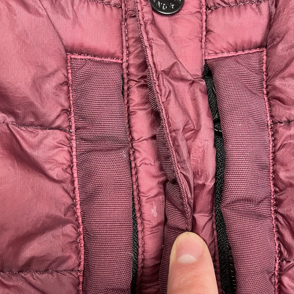 Stone Island Down Overshirt Garment Dyed Micro Yarn Jacket Shacket, Size Medium