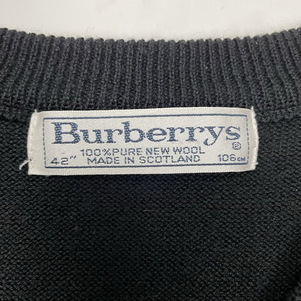 Vintage Burberry Knit Vest, Size Small