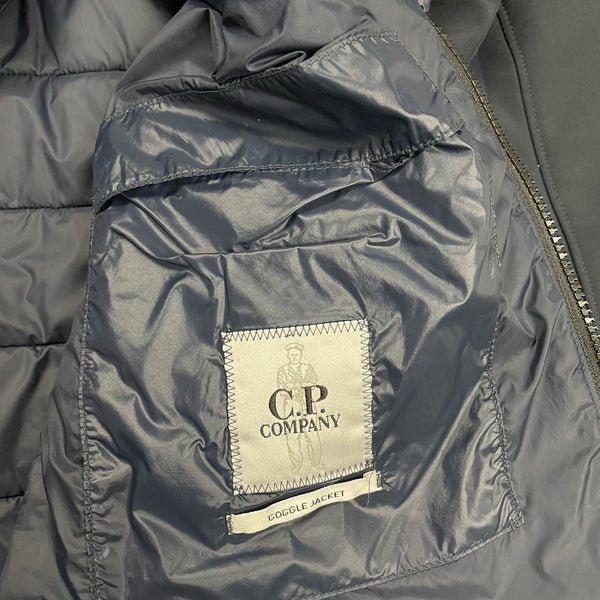 CP Company Mixed Soft Shell Goggle Puffer Jacket, Size XL