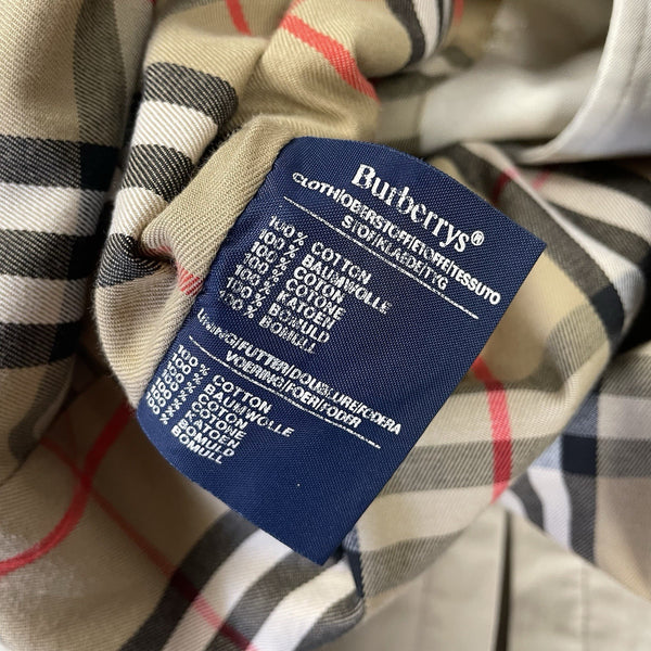 Burberry Nova Check Trench Coat, Size UK 8 Petite
