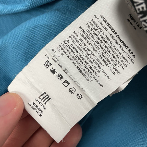 Stone Island Long Sleeve Polo Shirt, Size Medium