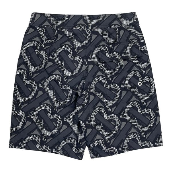 Burberry TB Monogram Swim Shorts, Size XS