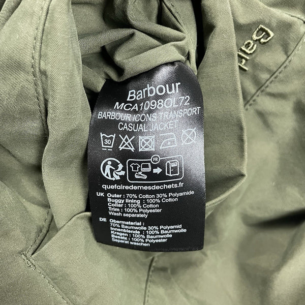 Barbour Icons Transport Jacket, Size Medium