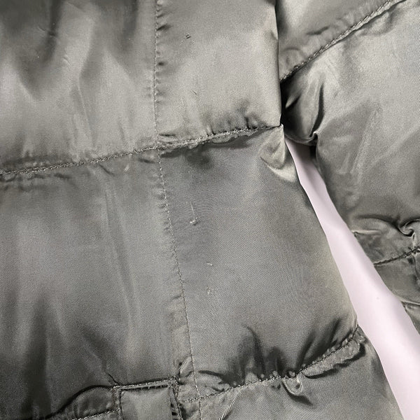 Prada Down Puffer Jacket Fur Collar, Size Small