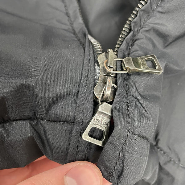 Prada Goretex Jacket Fur Trim, Size Large