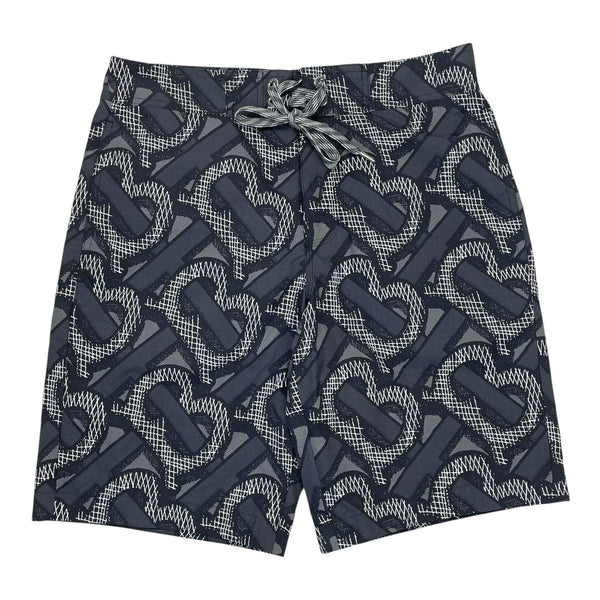 Burberry TB Monogram Swim Shorts, Size XS