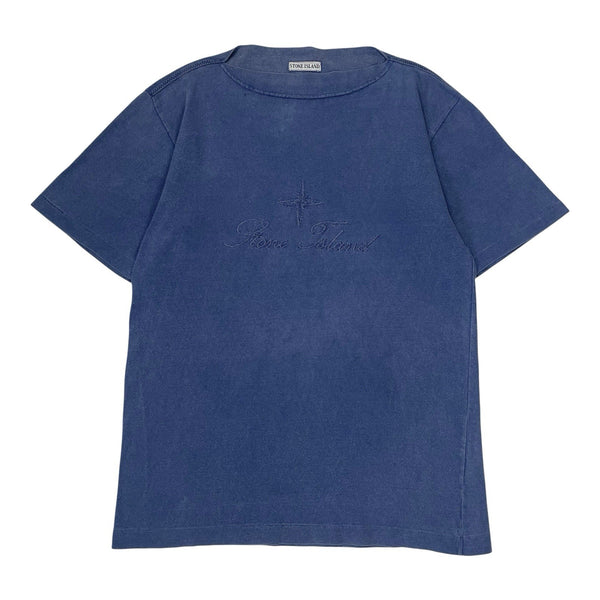 Vintage Stone Island Embroidered Script Logo T-Shirt, Size Large