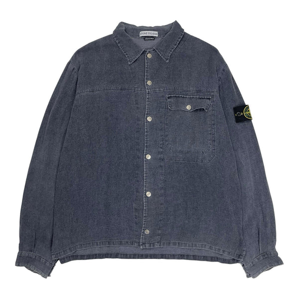 Vintage Stone Island Resin Spalmatura Overshirt, Size Large