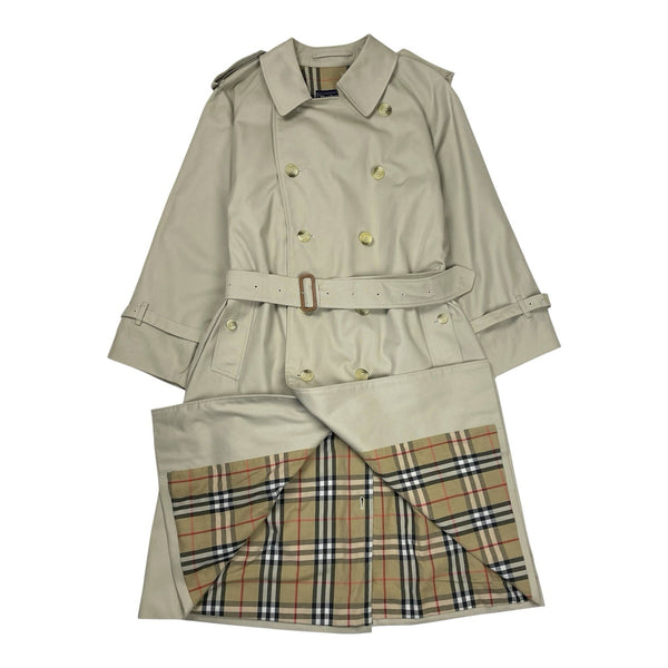 Vintage Burberry Beige Trench Coat, Size 50