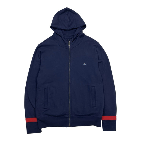 Vivienne Westwood Navy Full Zip Hoodie, Size Large