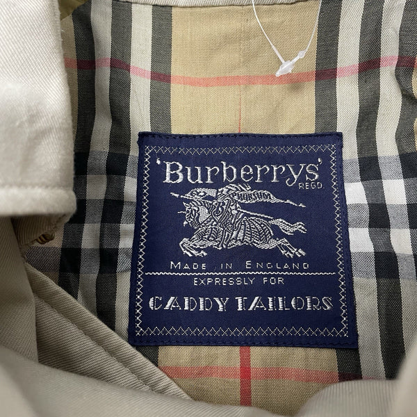 Vintage Burberry Beige Trench Coat, Size 50