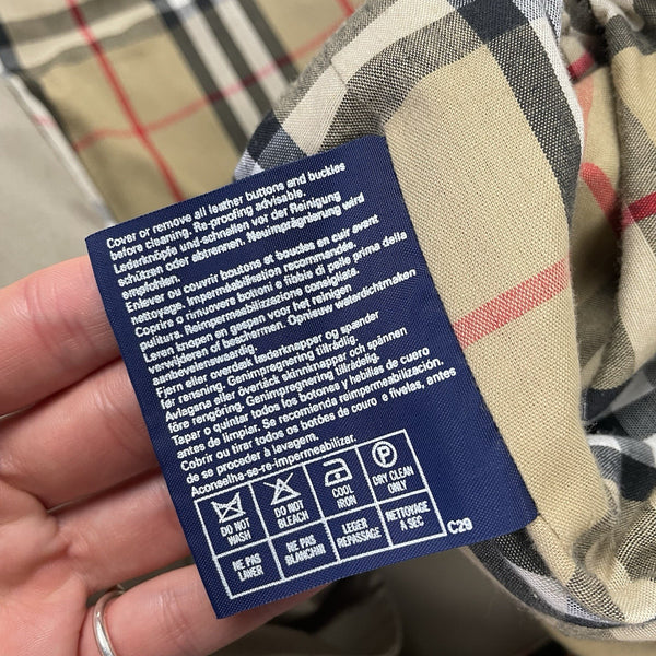 Vintage Burberrys Nova Check Trench, Size 50 Reg