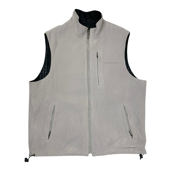 Vintage Burberry Nova Check Reversible Vest, Size Medium