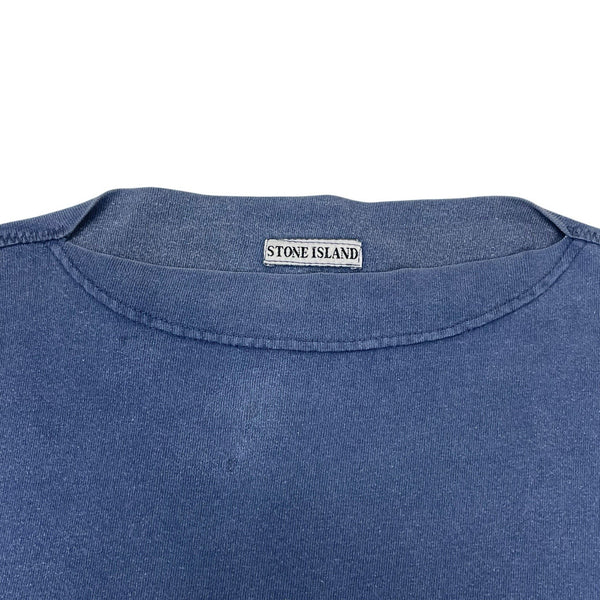 Vintage Stone Island Embroidered Script Logo T-Shirt, Size Large