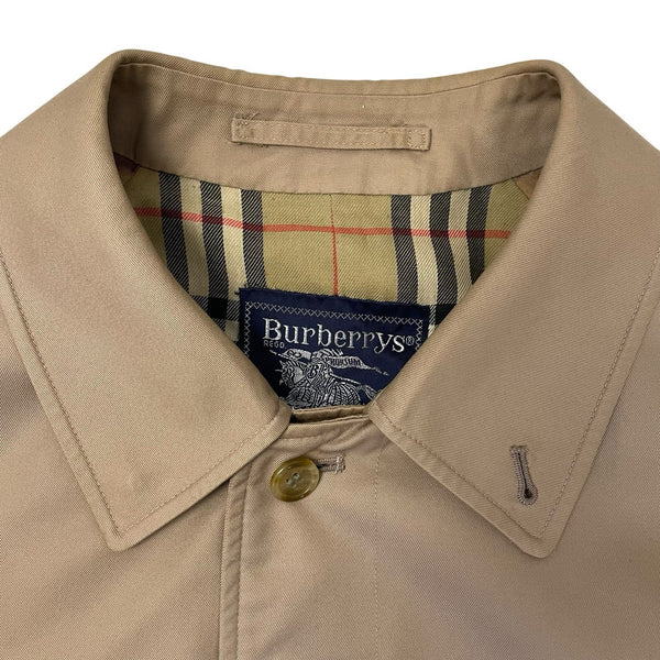 Vintage Burberry Nova Check Trench Coat, Size 50
