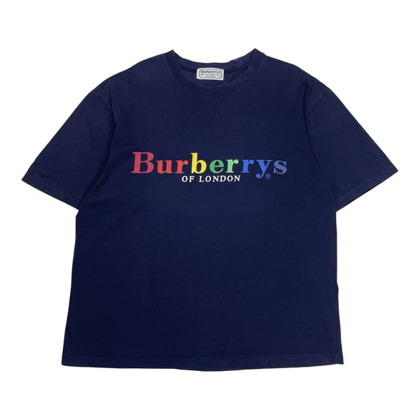 Vintage Burberrys Rainbow Spell Out, T-Shirt, Size XL