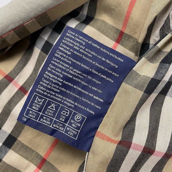 Vintage Burberry Nova Check Crest Harrington Jacket, Size Medium