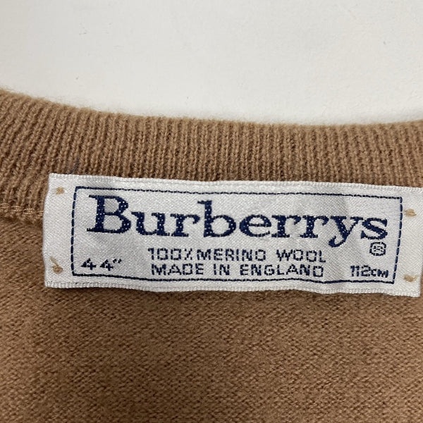 Vintage Burberry Nova Check Knit Vest, Size Small