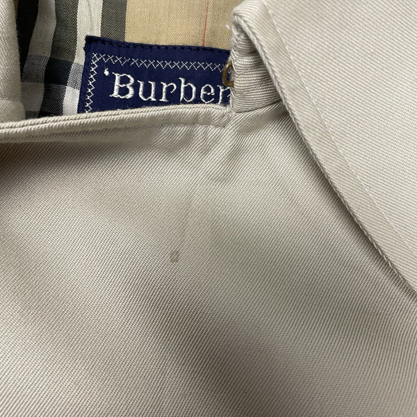 Vintage Burberry Beige Trench Coat, Size 50