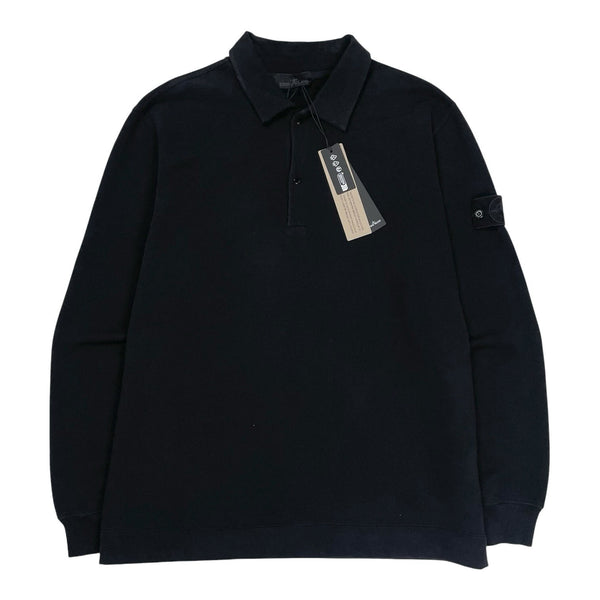 Stone Island Black Felpa Ghost Polo Brand New, Size XXL