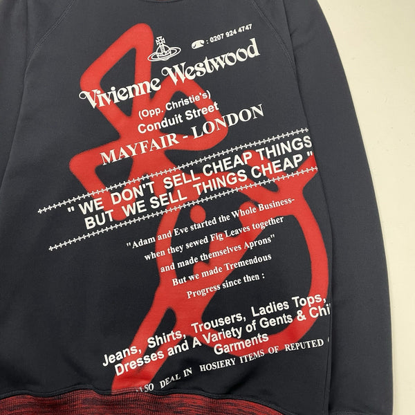 Vivienne Westwood Raglan Sweatshirt, Size Large