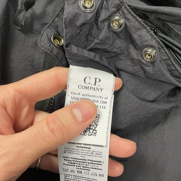 CP Company Black Lens Smock 1/4 Zip, Size Large