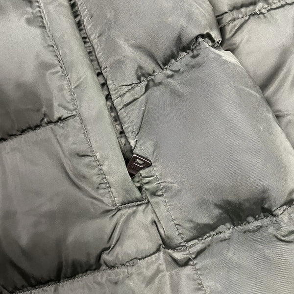 Prada Down Puffer Jacket Fur Collar, Size Small