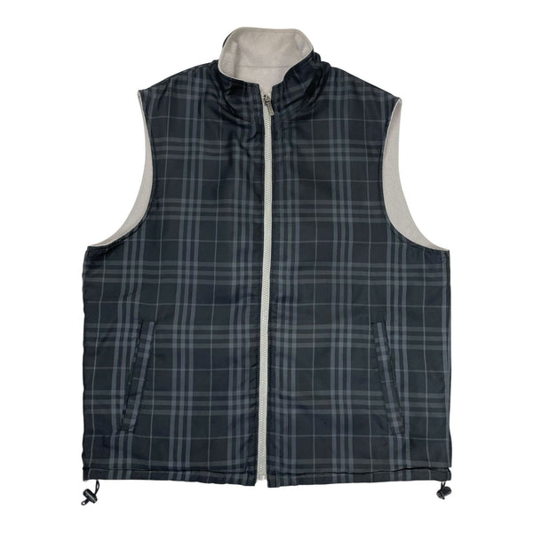 Vintage Burberry Nova Check Reversible Vest, Size Medium