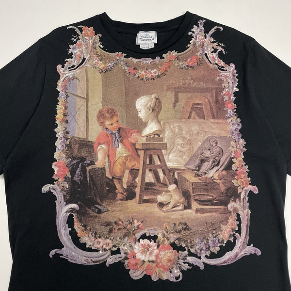 Vivienne Westwood Sculpture Boy Boucher Painting T-Shirt, Size Small