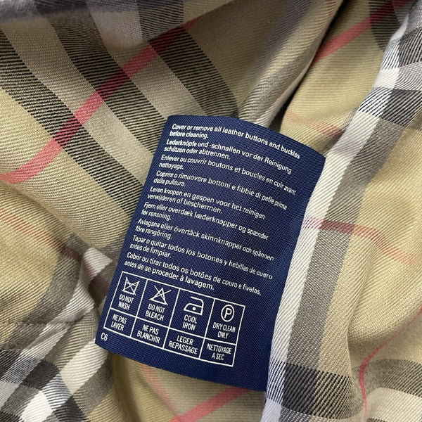 Vintage Burberrys Nova Check Trench Coat, Size 50 Long
