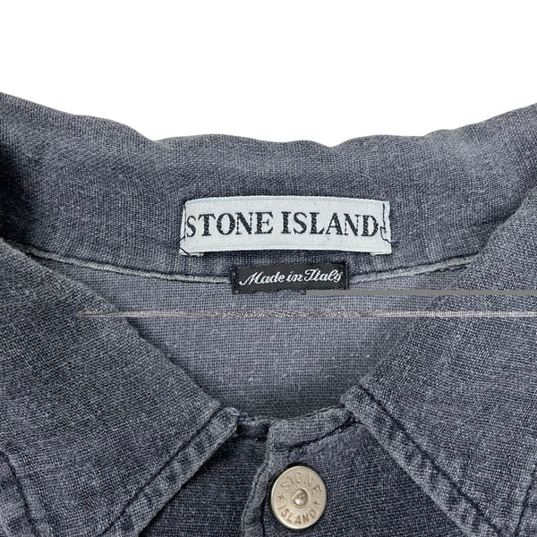 Vintage Stone Island Resin Spalmatura Overshirt, Size Large