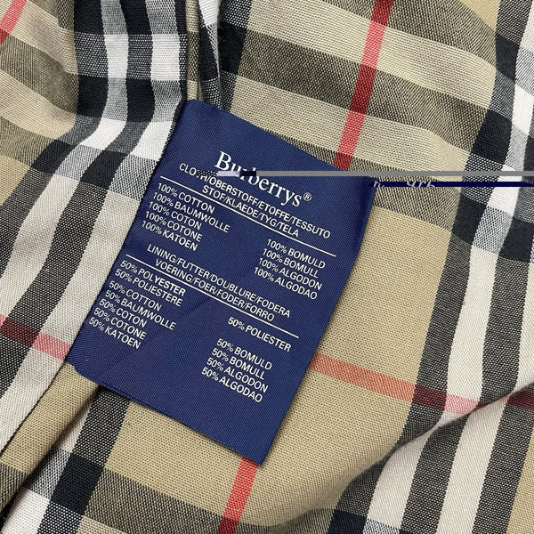 Vintage Burberry Nova Check Crest Harrington Jacket, Size Medium