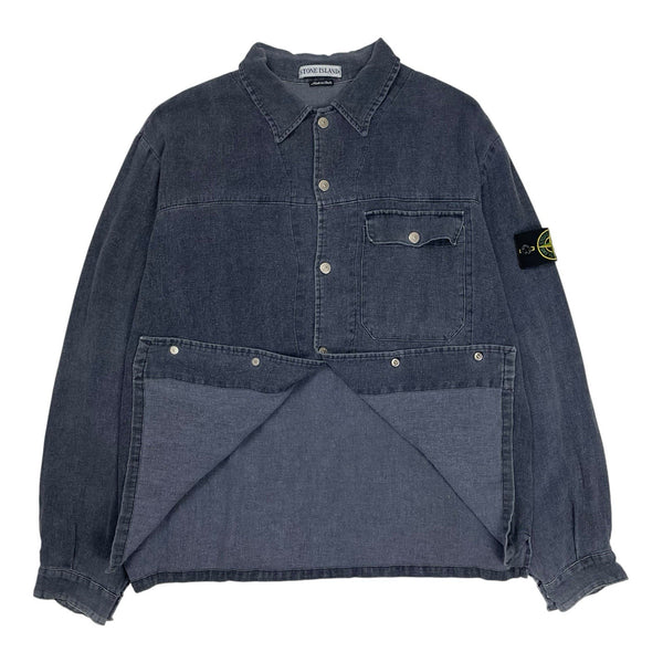 Vintage Stone Island Resin Spalmatura Overshirt, Size Large