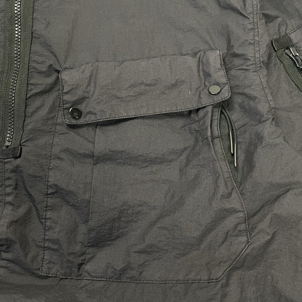 CP Company Black Lens Smock 1/4 Zip, Size Large