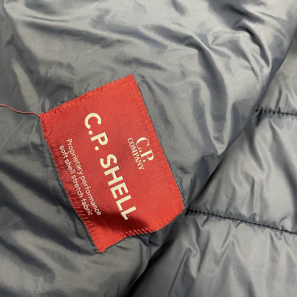 CP Company Mixed Soft Shell Goggle Puffer Jacket, Size XL