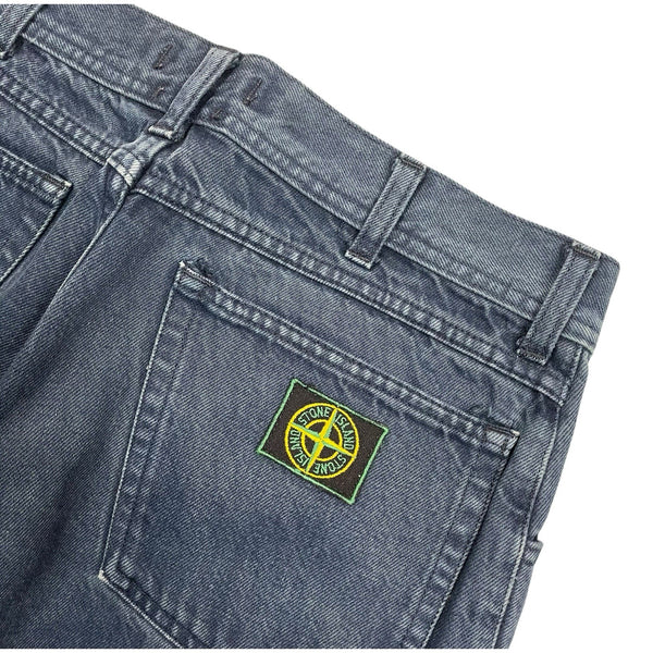 Vintage Stone Island Green Edge Badge Jeans, W32 L28