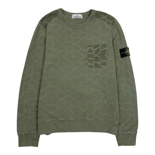 Stone Island Grid Sweatshirt, Size Medium