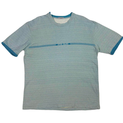Vintage Stone Island Striped T Shirt, Size Large