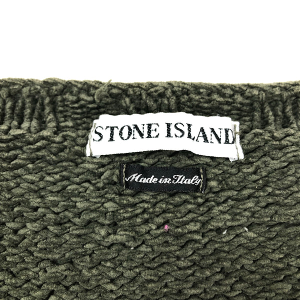 Vintage Stone Island Green Edge Knit, Size Large