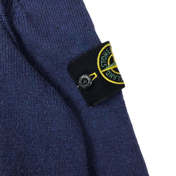 Stone Island 1/4 Zip Sweatshirt, Size Large
