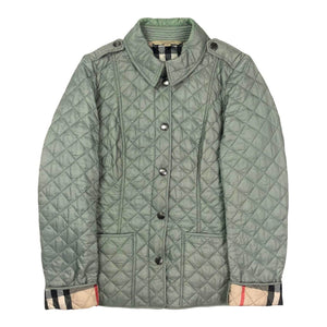Burberry Nova Check Quilted Jacket, Size Medium