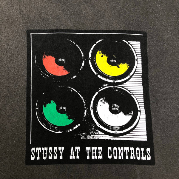 Vintage Stussy At The Controls T-Shirt, Size Large