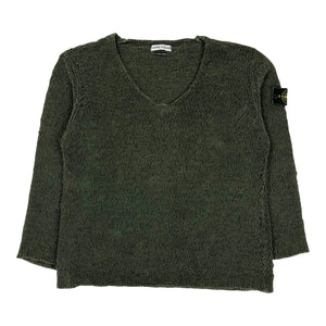 Vintage Stone Island Green Edge Knit, Size Large