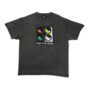 Vintage Stussy At The Controls T-Shirt, Size Large