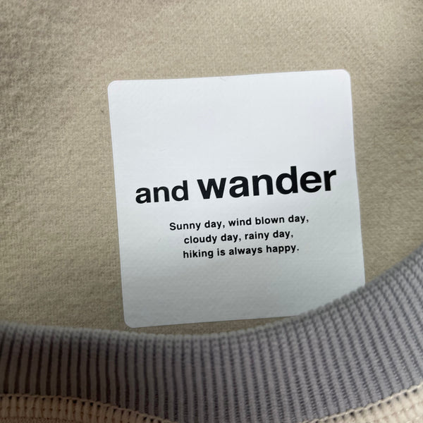 And Wander Sweatshirt, Size Small