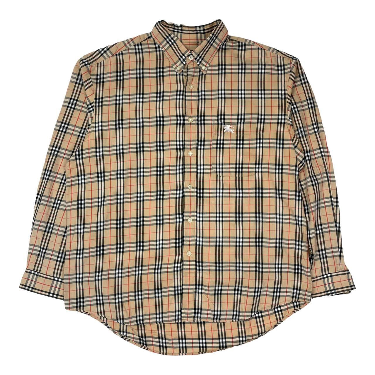 Vintage Burberry Nova Check Shirt, Size XL