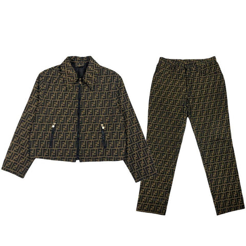 Fendi Zucca Matching 2 Piece Suit