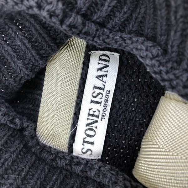 Stone Island Chunky Knit Quarter Zip, Size Medium
