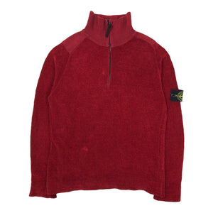Vintage Stone Island Corduroy 1/4 Zip, Size Medium
