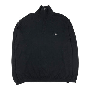 Burberry 1/4 Zip Knit, Size XL